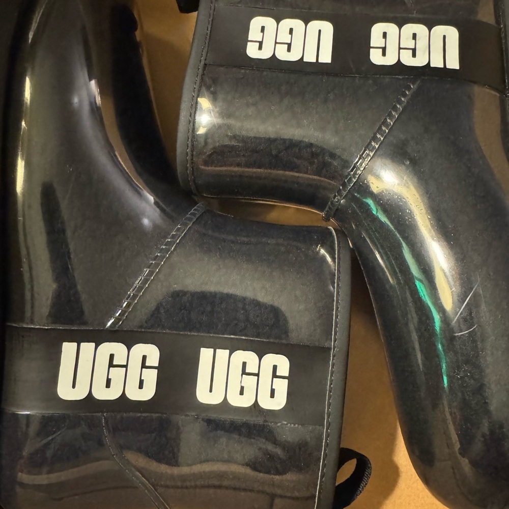 UGG Black Classic Clear Mini Boots